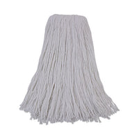 Boardwalk® Cut-End Wet Mop Heads, Premium Standard Head, Rayon Fiber, 32oz, White, 12/Carton Wet Mop Heads - Office Ready
