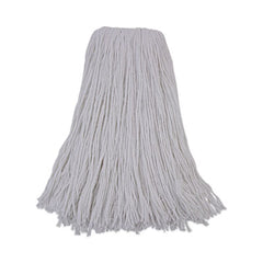 Boardwalk® Cut-End Wet Mop Heads, Premium Standard Head, Rayon Fiber, 32oz, White, 12/Carton