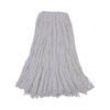 Boardwalk® Cut-End Wet Mop Heads, Premium Standard Head, Rayon Fiber, 32oz, White, 12/Carton Wet Mop Heads - Office Ready