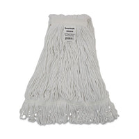 Boardwalk® Pro Loop Web/Tailband Mop Head, Rayon, #24 Size, White, 12/Carton Wet Mop Heads - Office Ready
