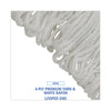 Boardwalk® Pro Loop Web/Tailband Mop Head, Rayon, #24 Size, White, 12/Carton Wet Mop Heads - Office Ready