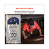 ergodyne® Skullerz 8960 Bump Cap with LED Lighting, Long Brim, Lime Green Bump Caps - Office Ready
