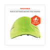 ergodyne® Skullerz 8960 Bump Cap with LED Lighting, Long Brim, Lime Green Bump Caps - Office Ready