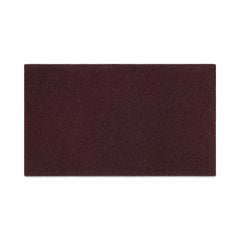 Boardwalk® Deep Scrub Pads, 20 x 14, Maroon, 10/Carton