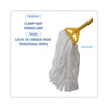 Boardwalk® Enviro Clean Mop Head, Looped, Enviro Clean With Tailband, Medium, White, 12/Carton Wet Mop Heads - Office Ready