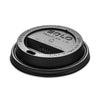 SOLO® Traveler Cappuccino Style Dome Lid, Fits 8 oz Hot Cups, Plastic, Black, 1,000/Carton Hot Cup Dome Lids - Office Ready
