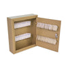 CONTROLTEK® Key Lockable Key Cabinet, 60-Key, Metal, Sand, 10.63 x 3 x 12.13 Key Cabinets - Office Ready