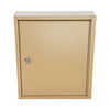CONTROLTEK® Key Lockable Key Cabinet, 60-Key, Metal, Sand, 10.63 x 3 x 12.13 Key Cabinets - Office Ready