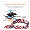 ergodyne® Chill-Its 6700 Cooling Bandana Polymer Tie Headband, One Size Fits Most, Stars and Stripes Bandanas - Office Ready