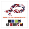 ergodyne® Chill-Its 6700 Cooling Bandana Polymer Tie Headband, One Size Fits Most, Stars and Stripes Bandanas - Office Ready