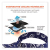 ergodyne® Chill-Its 6700 Cooling Bandana Polymer Tie Headband, One Size Fits Most, Navy Western Bandanas - Office Ready