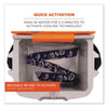 ergodyne® Chill-Its 6700 Cooling Bandana Polymer Tie Headband, One Size Fits Most, Navy Western Bandanas - Office Ready
