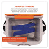 ergodyne® Chill-Its 6700 Cooling Bandana Polymer Tie Headband, One Size Fits Most, Solid Blue Bandanas - Office Ready