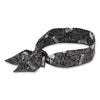 ergodyne® Chill-Its 6700 Cooling Bandana Polymer Tie Headband, One Size Fits Most, Skulls Bandanas - Office Ready