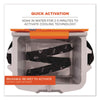ergodyne® Chill-Its 6700 Cooling Bandana Polymer Tie Headband, One Size Fits Most, Skulls Bandanas - Office Ready