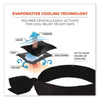 ergodyne® Chill-Its 6700 Cooling Bandana Polymer Tie Headband, One Size Fits Most, Black Bandanas - Office Ready