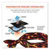 ergodyne® Chill-Its 6700 Cooling Bandana Polymer Tie Headband, One Size Fits Most, Flames Bandanas - Office Ready
