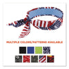 ergodyne® Chill-Its 6700CT Cooling Bandana PVA Tie Headband, One Size Fits Most, Stars and Stripes Bandanas - Office Ready