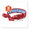 ergodyne® Chill-Its 6700CT Cooling Bandana PVA Tie Headband, One Size Fits Most, Red Western Bandanas - Office Ready