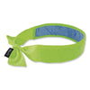 ergodyne® Chill-Its 6700CT Cooling Bandana PVA Tie Headband, One Size Fits Most, Lime Bandanas - Office Ready