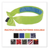 ergodyne® Chill-Its 6700CT Cooling Bandana PVA Tie Headband, One Size Fits Most, Lime Bandanas - Office Ready