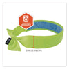 ergodyne® Chill-Its 6700CT Cooling Bandana PVA Tie Headband, One Size Fits Most, Lime Bandanas - Office Ready