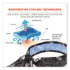 ergodyne® Chill-Its 6700CT Cooling Bandana PVA Tie Headband, One Size Fits Most, Skulls Bandanas - Office Ready