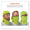 ergodyne® N-Ferno 6823 Hinged Balaclava Face Mask, Fleece, One Size Fits Most, Lime Balaclavas/Ski Masks - Office Ready