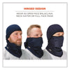 ergodyne® N-Ferno 6823 Hinged Balaclava Face Mask, Fleece, One Size Fits Most, Navy Balaclavas/Ski Masks - Office Ready