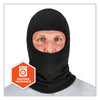 ergodyne® N-Ferno 6893Z Balaclava with Zipper for Bump Cap Insert, Polyester Fleece, One Size Fit Most, Black Thermal Hats/Liners - Office Ready