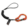ergodyne® Squids 3195 Cell Phone Tool Tethering Kit, 1 lb Max Working Capacity, 12" to 48", Black/Orange Tool Lanyards - Office Ready