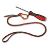 ergodyne® Squids 3100F(x) Tool Lanyard with Aluminum Carabiner + Loop, 10 lb Max Working Capacity, 38" to 48" Long, Orange/Gray Tool Lanyards - Office Ready