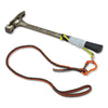 ergodyne® Squids 3100F(x) Tool Lanyard with Aluminum Carabiner + Loop, 10 lb Max Working Capacity, 38" to 48" Long, Orange/Gray Tool Lanyards - Office Ready