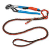 ergodyne® Squids 3100F(x) Tool Lanyard with Aluminum Carabiner + Loop, 10 lb Max Working Capacity, 38" to 48" Long, Orange/Gray Tool Lanyards - Office Ready