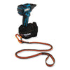 ergodyne® Squids 3100F(x) Tool Lanyard with Aluminum Carabiner + Loop, 10 lb Max Working Capacity, 38" to 48" Long, Orange/Gray Tool Lanyards - Office Ready