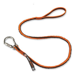 ergodyne® Squids 3101F(x) Tool Lanyard with Stainless-Steel Carabiner + Loop, 15 lb Max Working Capacity, 38" to 48" Long