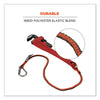 ergodyne® Squids 3101F(x) Tool Lanyard with Stainless-Steel Carabiner + Loop, 15 lb Max Working Capacity, 38" to 48" Long Tool Lanyards - Office Ready