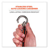 ergodyne® Squids 3101F(x) Tool Lanyard with Stainless-Steel Carabiner + Loop, 15 lb Max Working Capacity, 38" to 48" Long Tool Lanyards - Office Ready