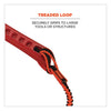 ergodyne® Squids 3101F(x) Tool Lanyard with Stainless-Steel Carabiner + Loop, 15 lb Max Working Capacity, 38" to 48" Long Tool Lanyards - Office Ready