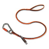 ergodyne® Squids 3108F(x) Tool Lanyard with Locking Aluminum Carabiner + Loop, 15 lb Max Working Capacity, 38" to 48" Long, Orange/Gray Tool Lanyards - Office Ready