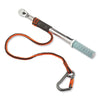 ergodyne® Squids 3108F(x) Tool Lanyard with Locking Aluminum Carabiner + Loop, 15 lb Max Working Capacity, 38" to 48" Long, Orange/Gray Tool Lanyards - Office Ready
