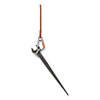 ergodyne® Squids 3108F(x) Tool Lanyard with Locking Aluminum Carabiner + Loop, 15 lb Max Working Capacity, 38" to 48" Long, Orange/Gray Tool Lanyards - Office Ready