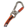 ergodyne® Squids 3109F(x) Tool Lanyard with Locking Swivel-Action Aluminum Carabiner + Loop, Swiveling Aluminum Carabiner + Loop, 25 lb Max Working Capacity, 38" to 48" Long Tool Lanyards - Office Ready