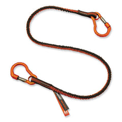 ergodyne® Squids 3110F(x) Tool Lanyard with Aluminum Carabiners, 10 lb Max Working Capacity, 38" to 48" Long, Orange/Gray