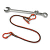 ergodyne® Squids 3110F(x) Tool Lanyard with Aluminum Carabiners, 10 lb Max Working Capacity, 38" to 48" Long, Orange/Gray Tool Lanyards - Office Ready