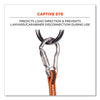 ergodyne® Squids 3111F(x) Tool Lanyard with Stainless-Steel Carabiners,15 lb Max Working Capacity, 38" to 48" Long, Orange/Gray Tool Lanyards - Office Ready