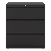 Alera® Lateral File, 3 Legal/Letter/A4/A5-Size File Drawers, Black, 36