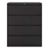 Alera® Lateral File, 4 Legal/Letter-Size File Drawers, Black, 42" x 18.63" x 52.5" Lateral File Cabinets - Office Ready