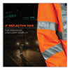 ergodyne® GloWear 8365 Class 3 Hi-Vis Rain Jacket, Polyester, X-Large, Orange Rain Gear - Office Ready