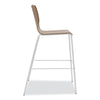 HON® Ruck™ Laminate Stool, Supports up to 300 lb, 30" Seat Height, Pinnacle Seat/Base, Silver Frame Drafting & Task Stools - Office Ready